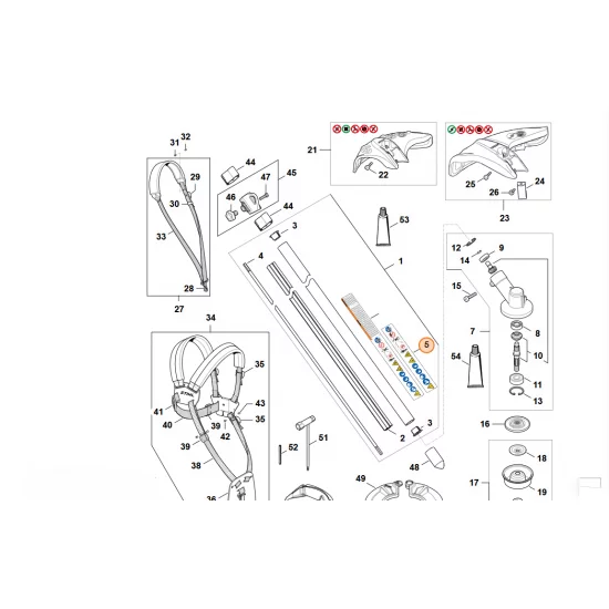 STIHL   Tabliczka ostrzegawcza FSA EU FA08 967 7200